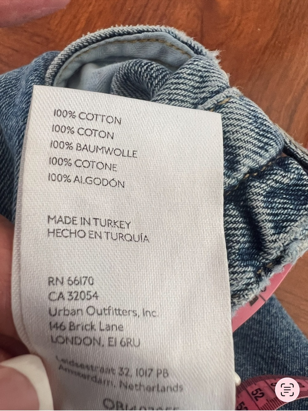 We The Free Cotton Wide Leg Raw Hem High Rise Denim Boho Jeans Size 28 - Picture 10 of 14